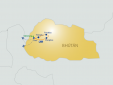 Mapa Bhútán_Prazsky Klub Tour Operator